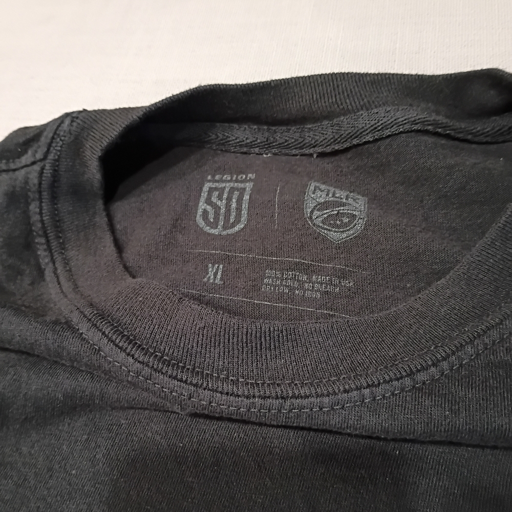 San Diego Legion Rugby Long Sleeve Black Cotton Shirt - Picture 5 of 5